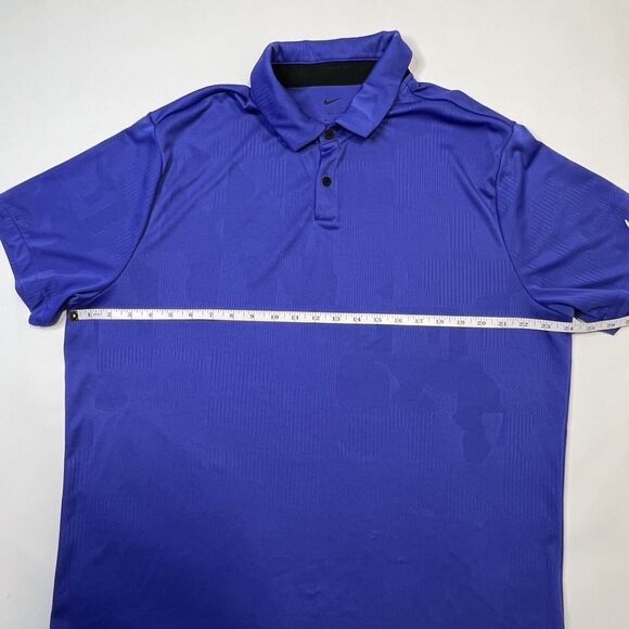 Nike Men's Dri-Fit Tour Jacquard Golf Polo Shirt Size XL Blue DV7528-430 - Picture 6 of 12